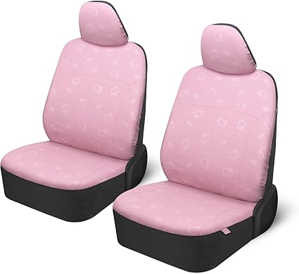 Hello Kitty Car Seat Covers - Cute Front Seat Covers, PU Leather Seat Covers for Cars