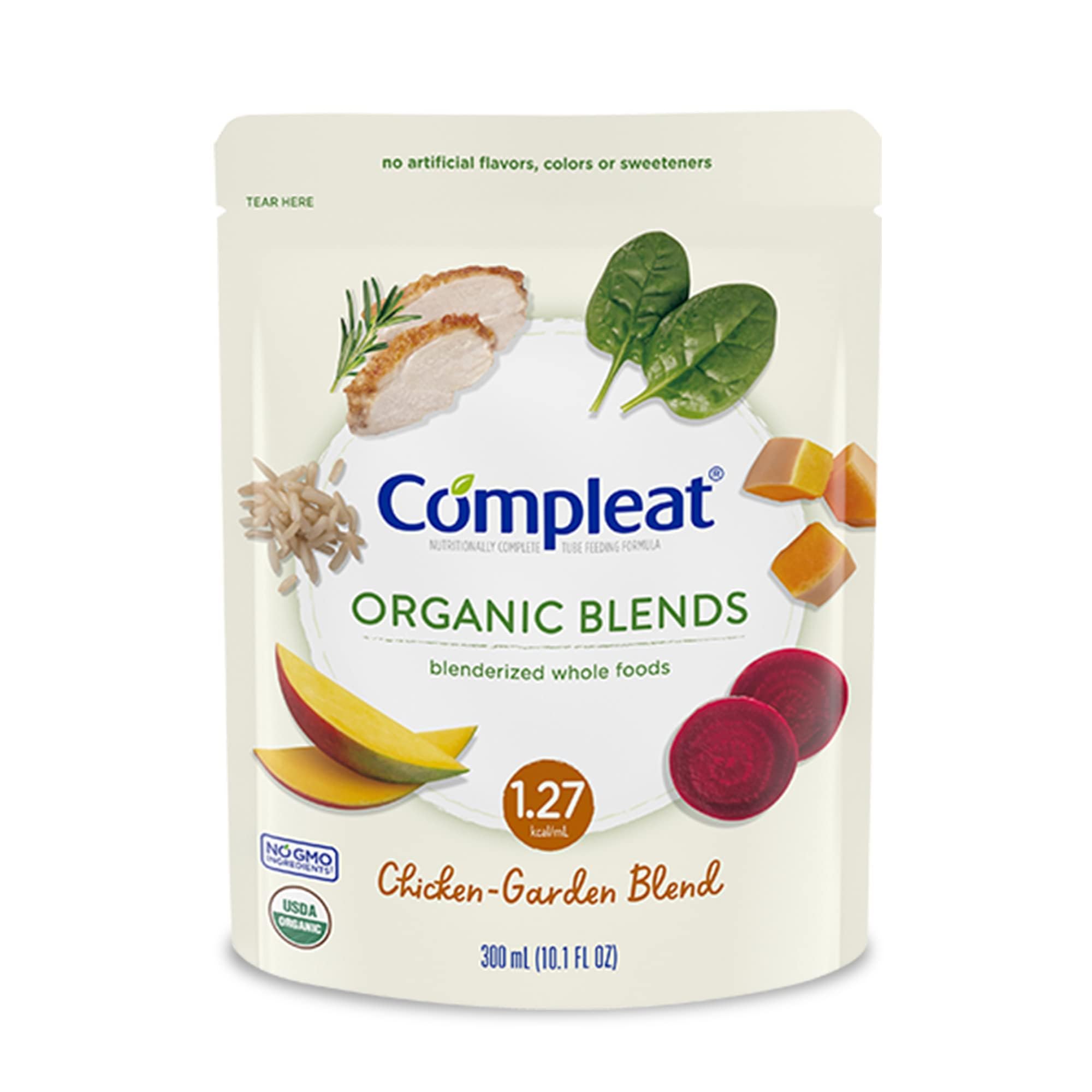 Compleat Organic Blends Oral Supplement Chicken-Garden 10.1 oz Pouch 24 Ct