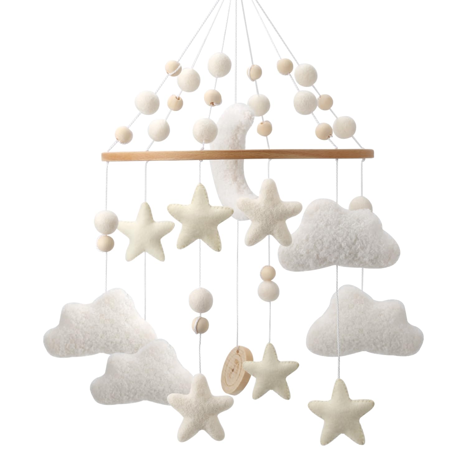 Cloud Mobile for Crib - A Handmade Gender Neutral Cloud Crib Mobile