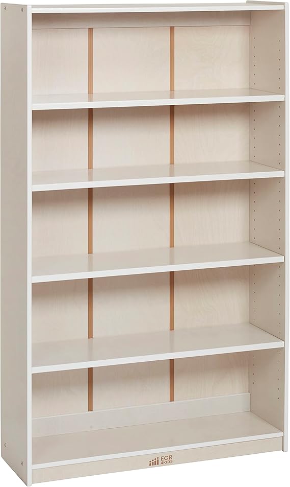 Classic Bookcase, 60in, Adjustable Bookshelf, Natural