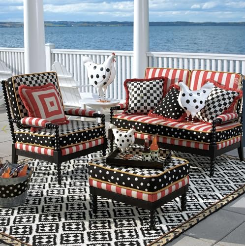 Courtly Check Square Pillow