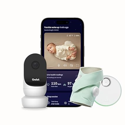 Duo Smart Baby Monitor: FDA-Cleared Dream Sock® Plus Owlet Cam