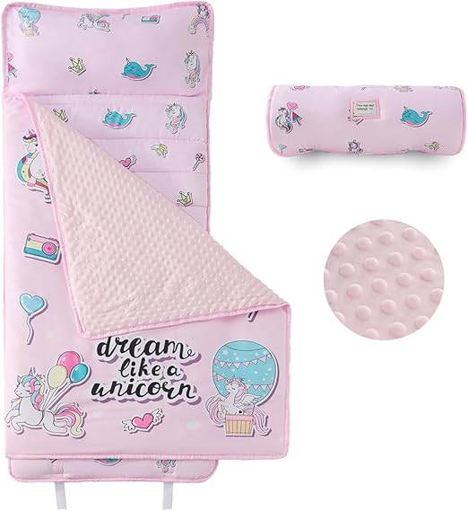 Nap Mat, Rollup Design Kid Sleeping Mat with Removable