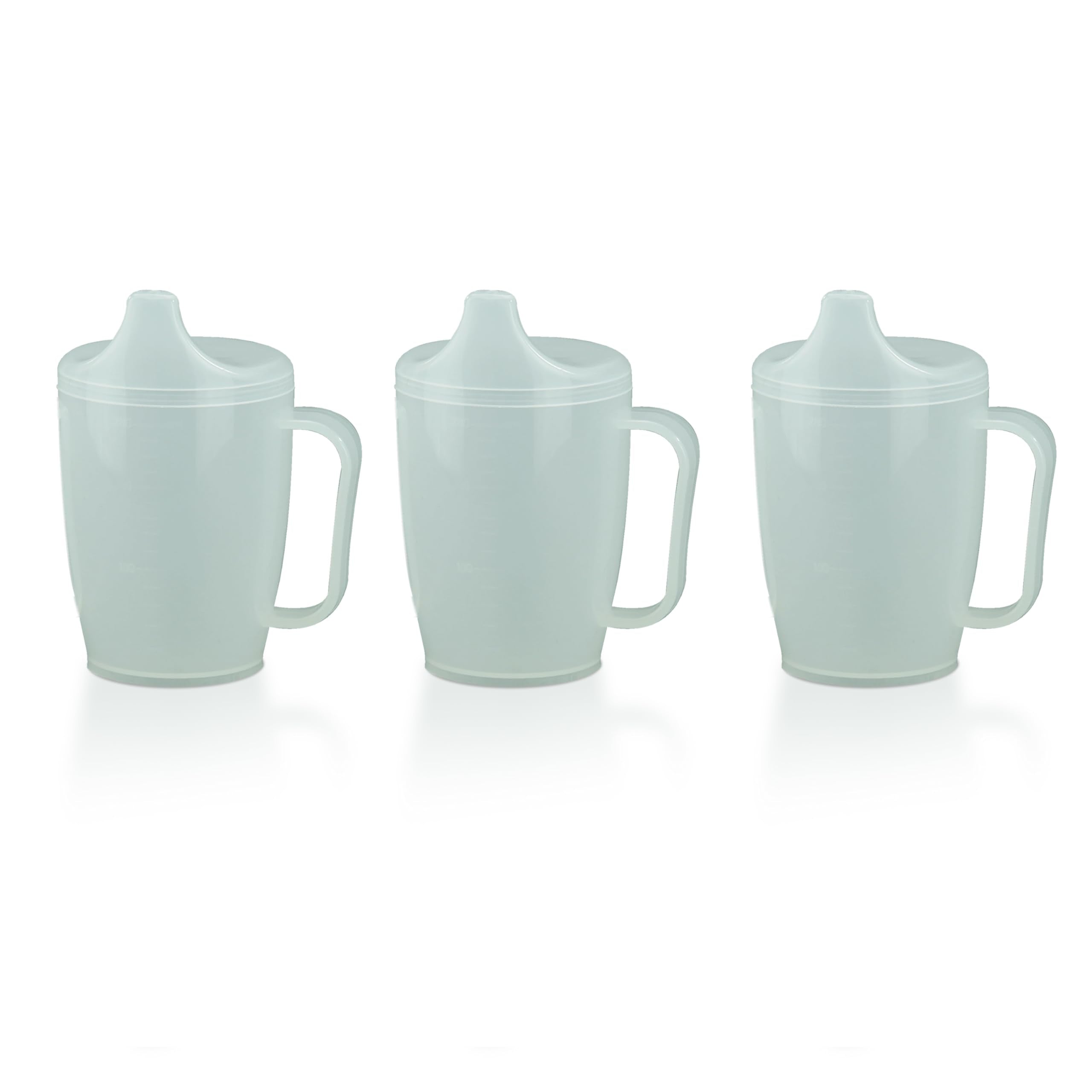 Adult Sippy Cup with Easy-Grip Handle & Spout Lid, 8.5 oz – Lightweight & Spill-Resistant