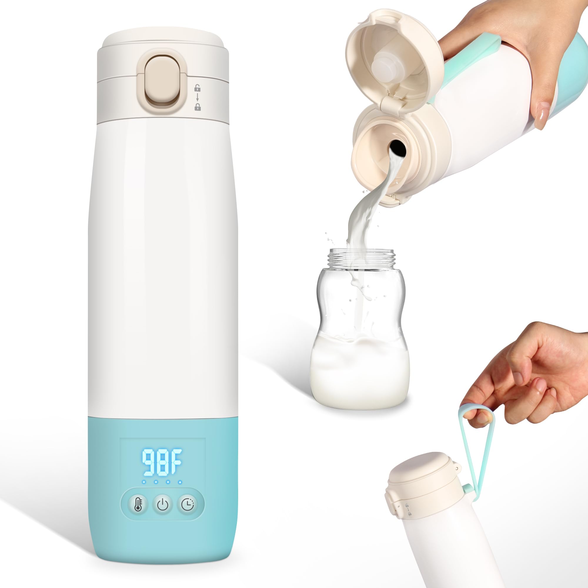 Bottle Warmer for Travel, Bottle Warmer On The Go with Quick Heating