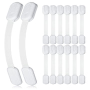 14 Pack Baby Proof Cabinet Latches, Childproof Drawer Latches