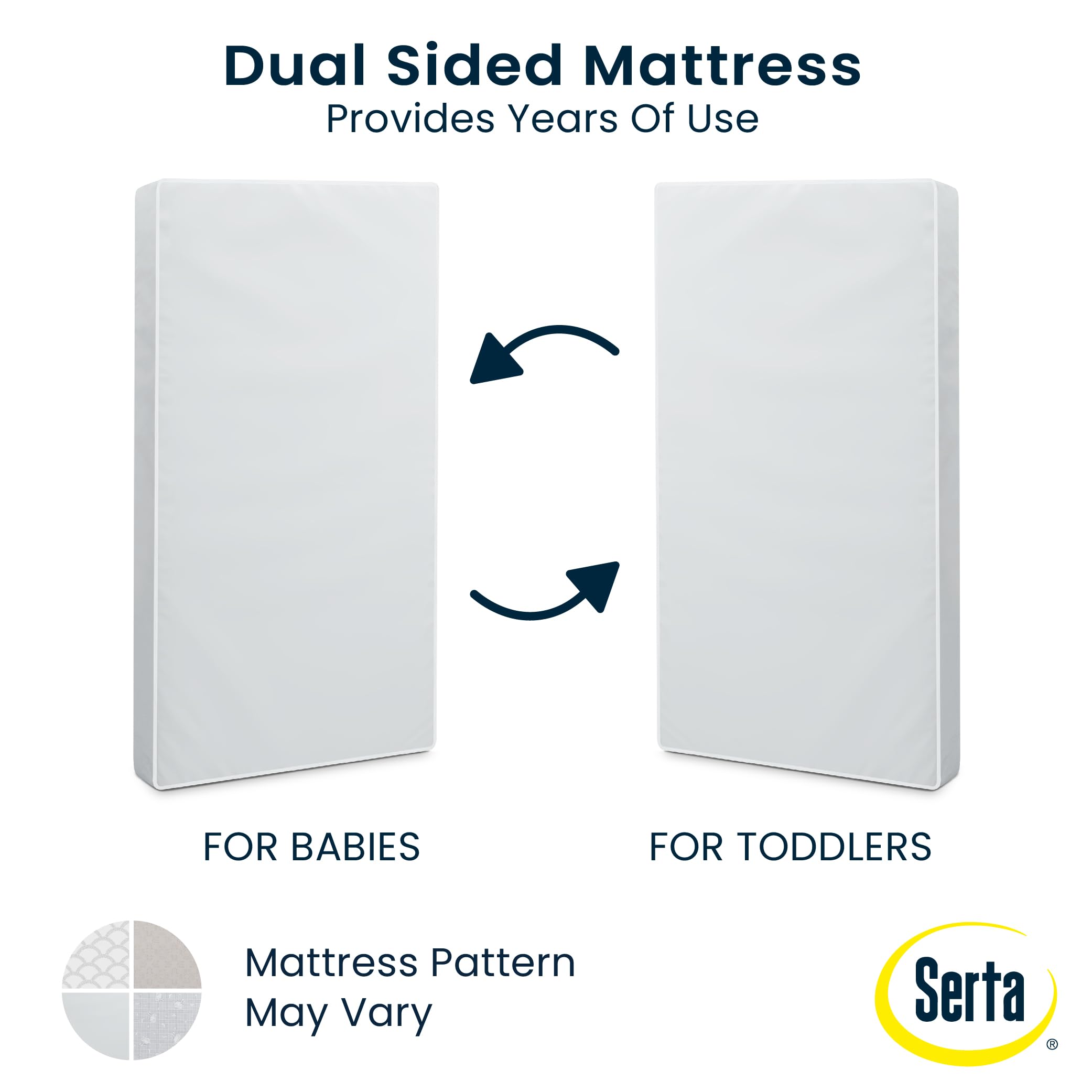 Dual Sided Baby Crib Mattress and Toddler Mattress Waterproof