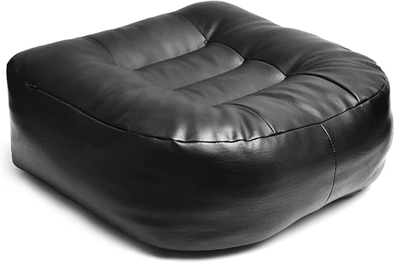 Super Thicken Leather Car Seat Cushion for Adults - Portable Angle Lift Seat Pad