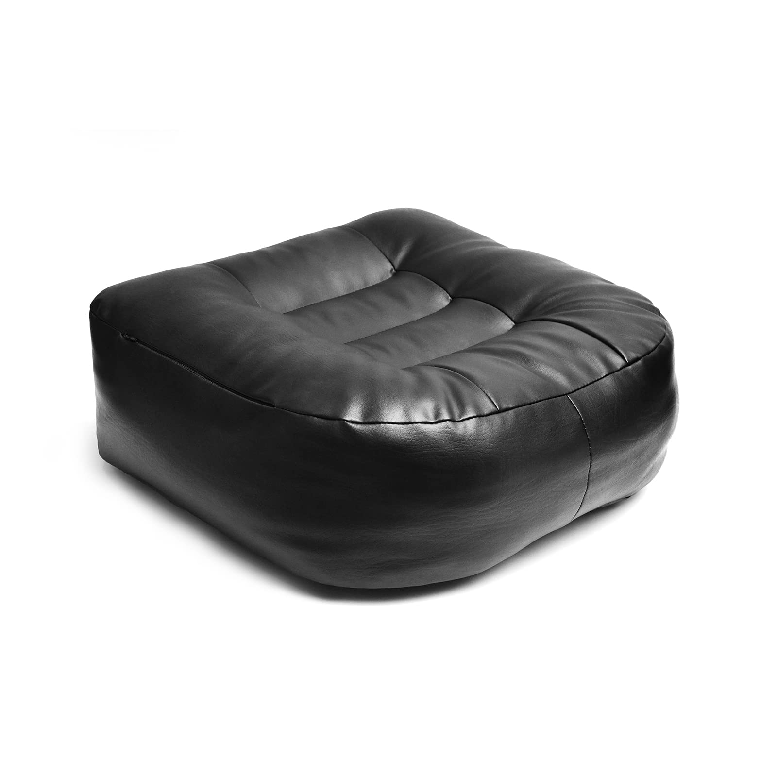 Super Thicken Leather Car Seat Cushion for Adults - Portable Angle Lift Seat Pad