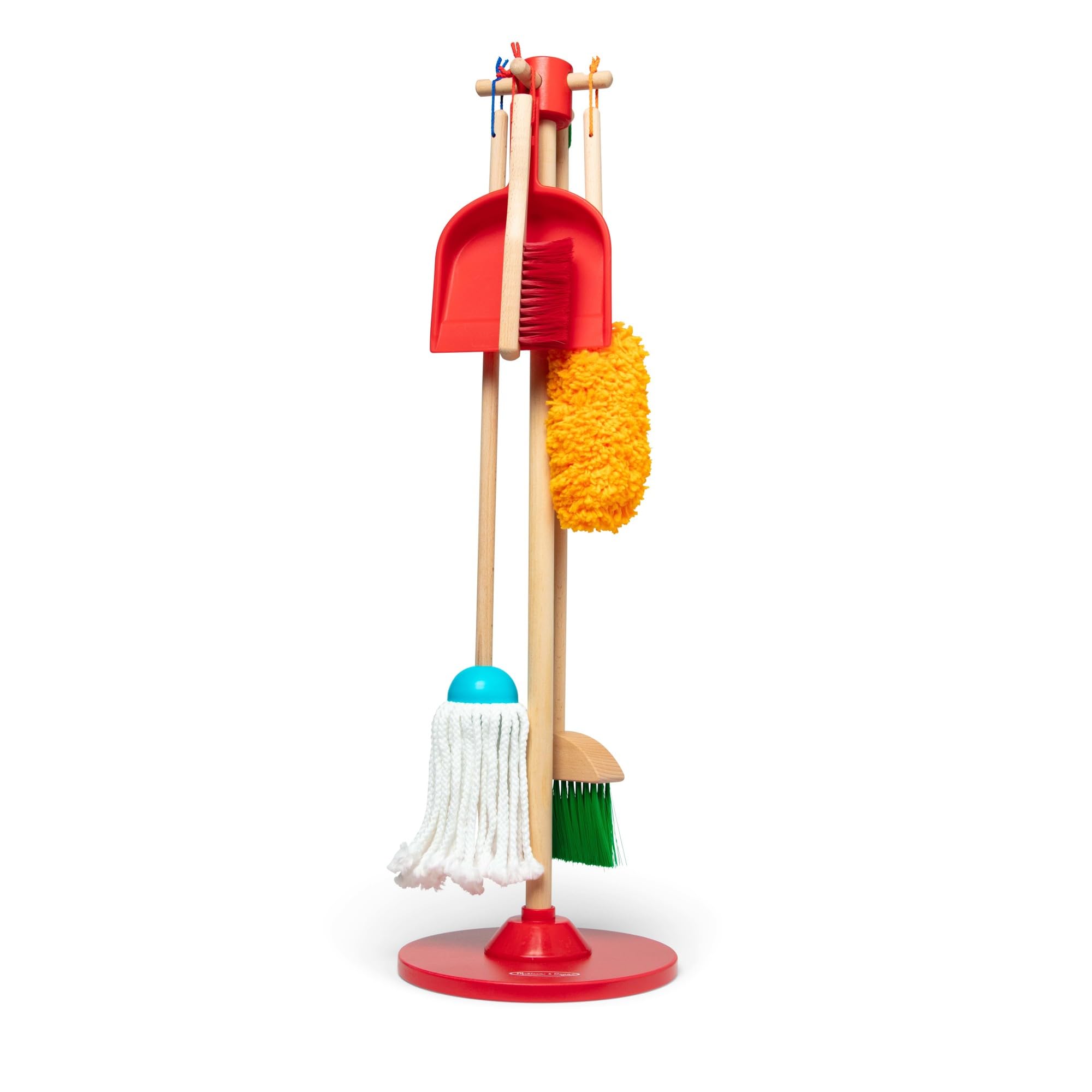 Doug Dust Sweep Mop, 6-Pc. Toddler Cleaning Set with Kids Broom