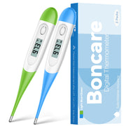 Thermometer for Baby, 2 Packs, Rectal Digital Thermometer with 10 Seconds