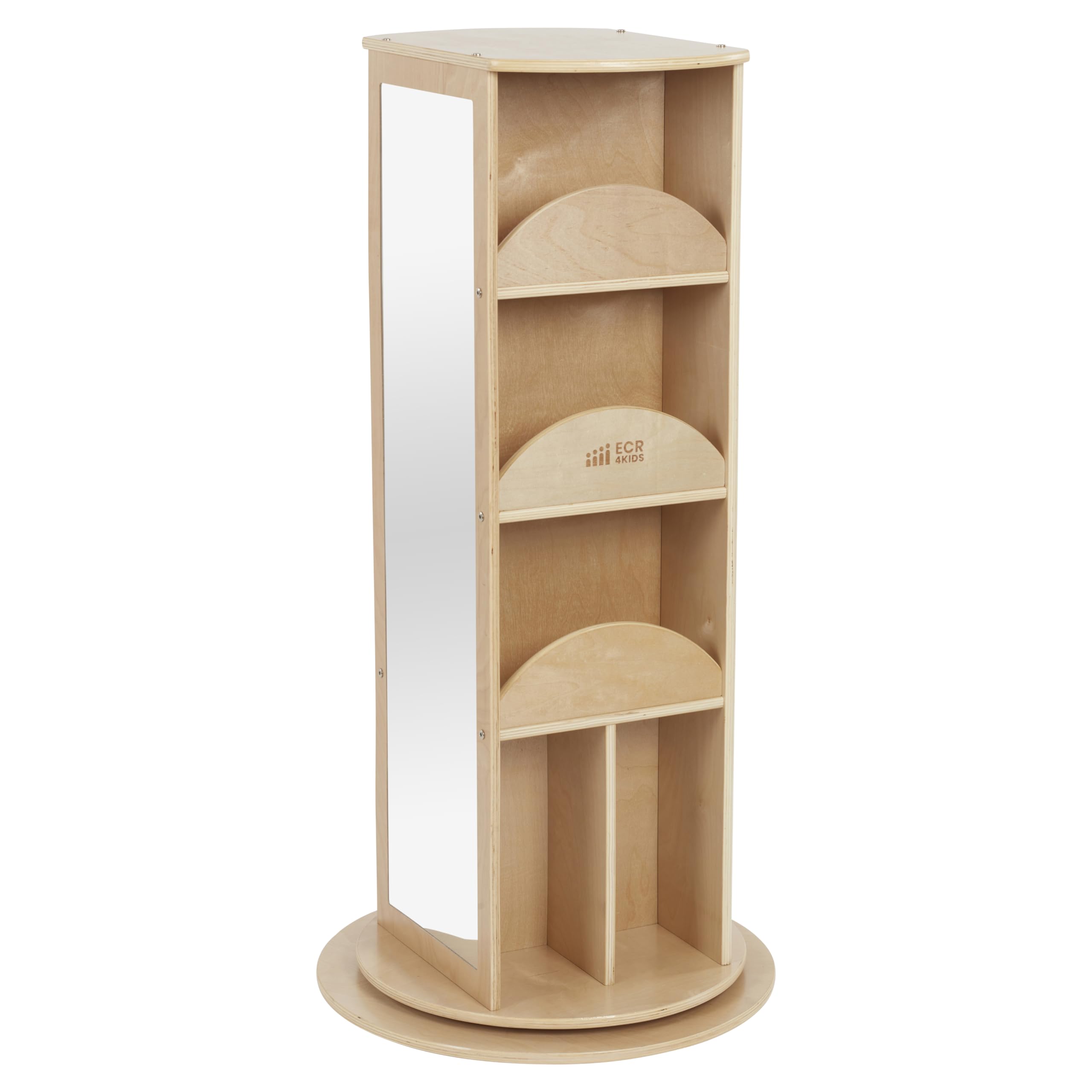 Rotating Dress-Up Carousel, Costume Organizer, Natural