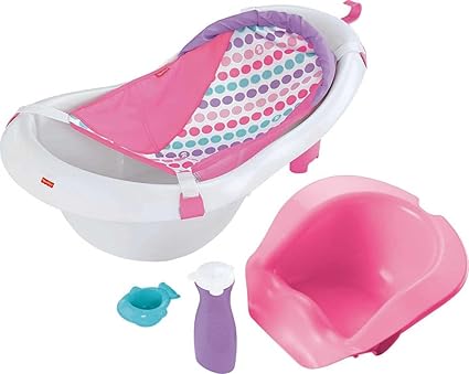 Baby to Toddler Bath 4-in-1 Sling ‘n Seat Tub with Removable Infant