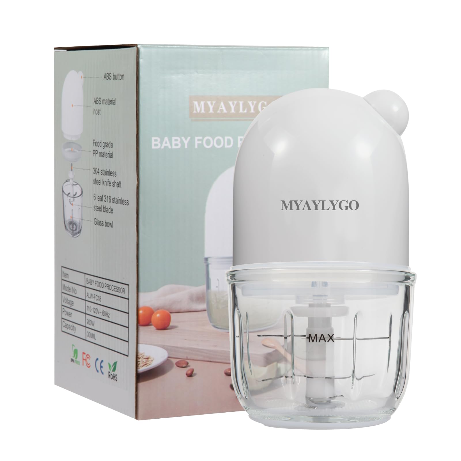 Processor, MYAYLYGO Baby Food Maker Gift for Baby Food,
