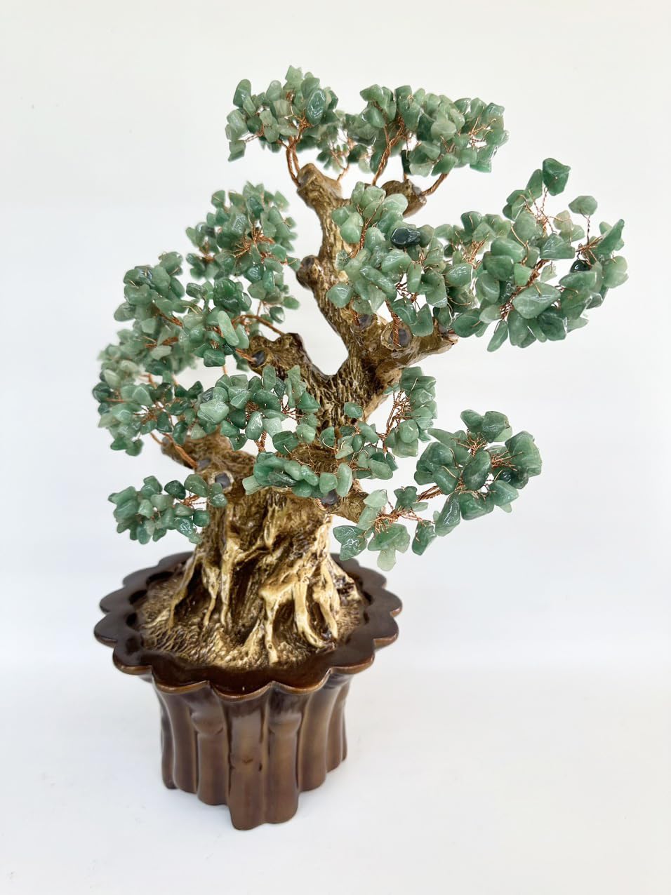 Feng Shui Crystal Money Tree with Five Chakra Gemstones