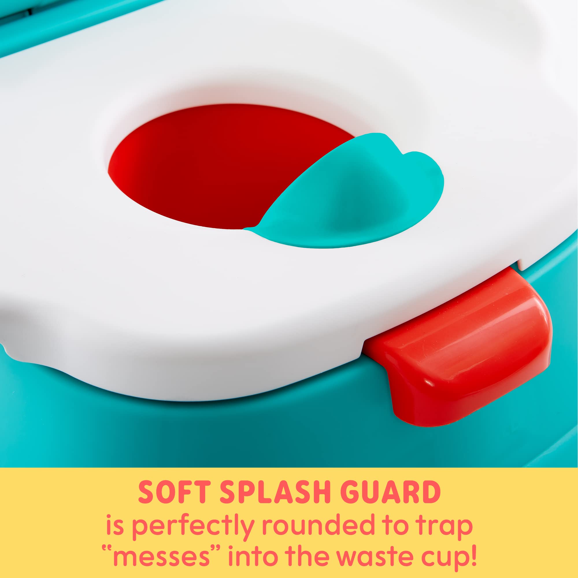Sesame Street Elmo Hooray 3-in-1 Potty Training Toilet Seat and Step Stool, Easy to Clean Design with Flush Handle and Sounds, Portable and Great for Travel, Perfect for Toddler Boys and Girls 1-3