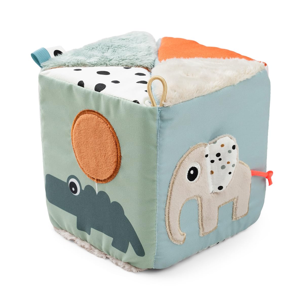 Tummy Time Activity Toys - Soft Pillow with Teether and Fold-Out Sensory