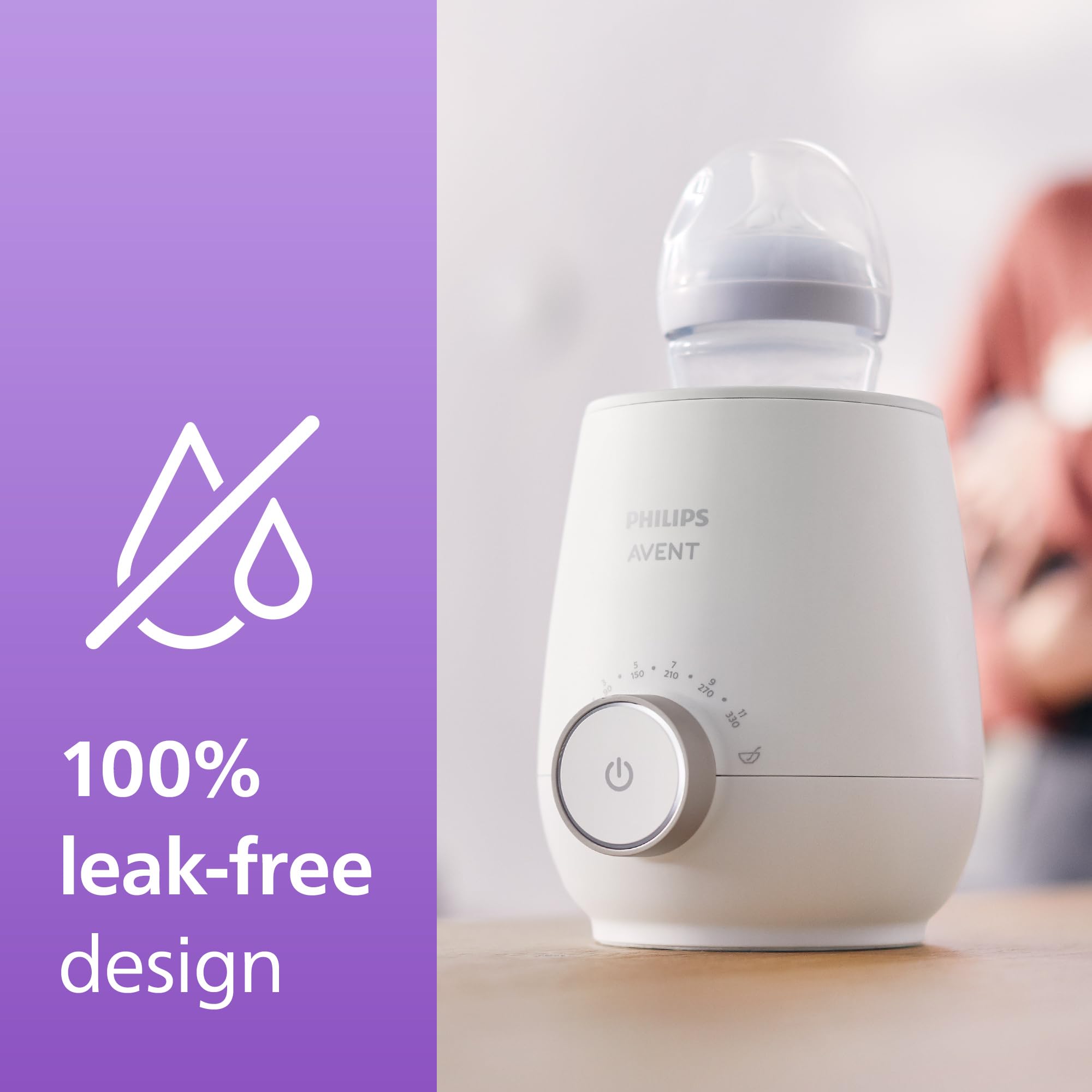 Philips Avent Premium Fast Bottle Warmer, with Smart Temperature