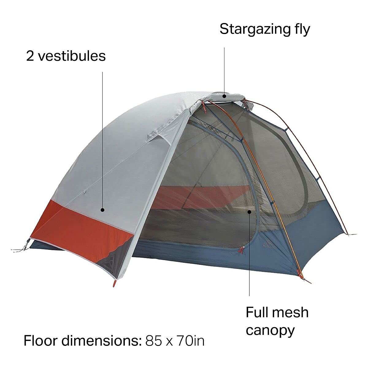 3-Person Backpacking Tent with Stargazing Fly