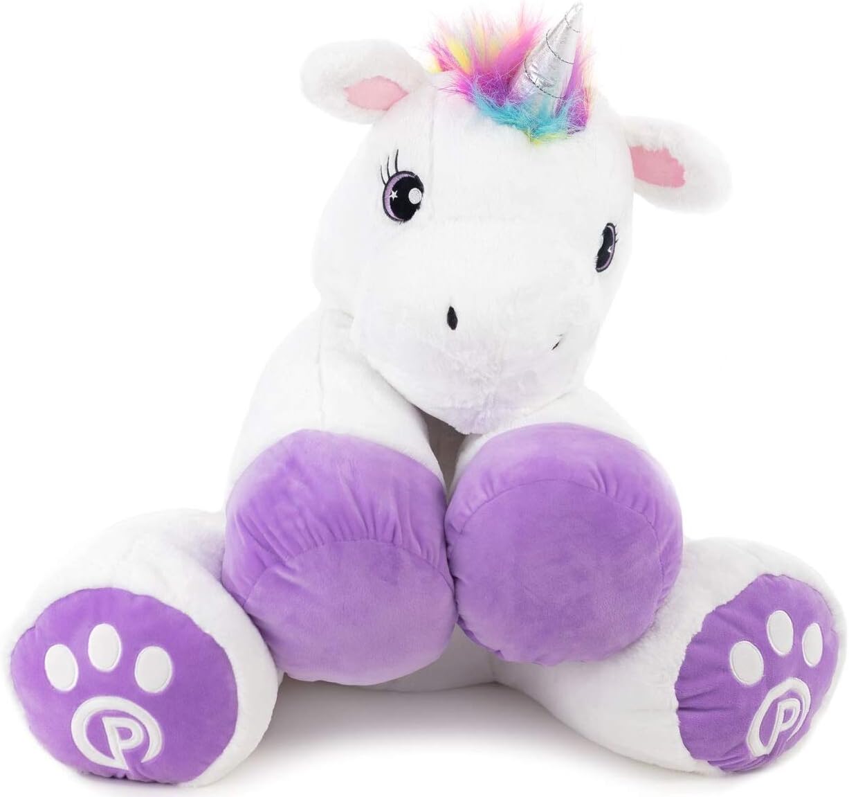 Plushible Poppy The Unicorn Stuffed Animal, 44" Plush Unicorn Toy for Girls & Boys