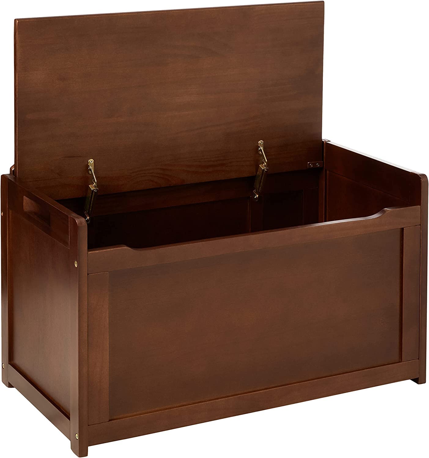 Child's Toy Chest, 33.25" W x 17.75" D x 24.5" H, Walnut Finish