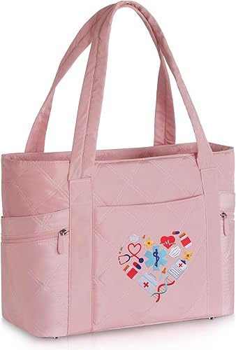 Nurse Bags for Work, Tote Bag for Women, 17'' Large Nursing Tote Bags for Nurses