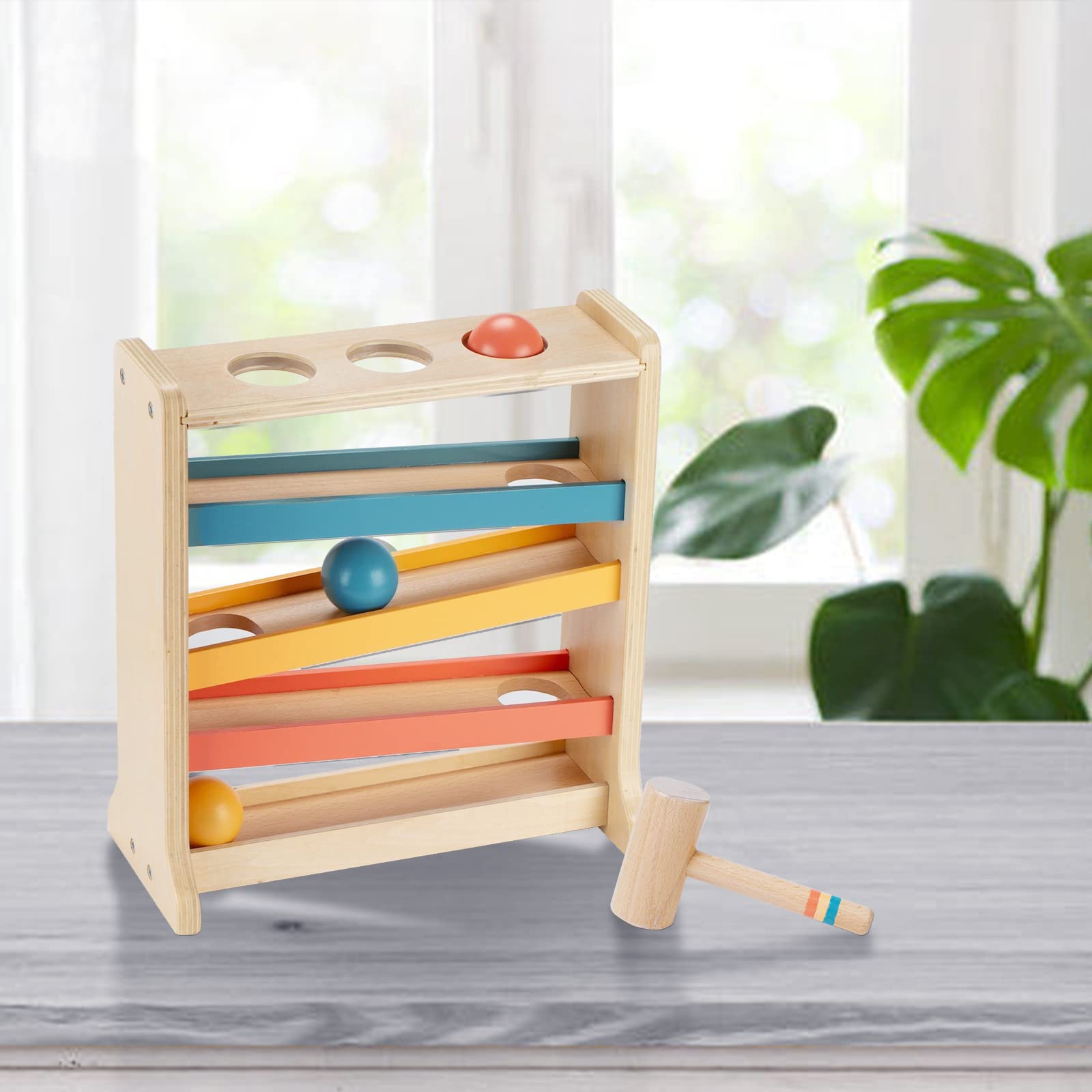 Montessori Ball Tracker, Award Winning Durable Pound A Ball Drop Toy