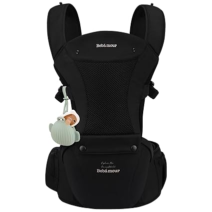 Carrier with Hip Seat,All-Position Breathable Mesh Hip Seat