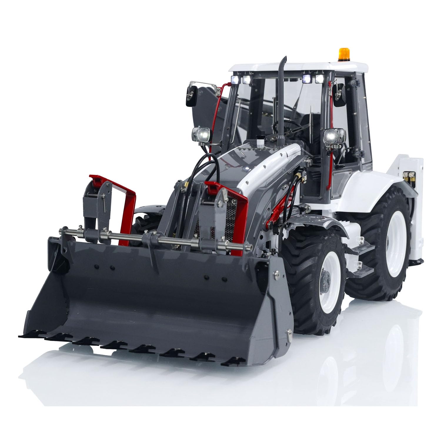1/14 Hydraulic RC Backhoe Loader Model for Aoue BL71 2 in 1 Excavator
