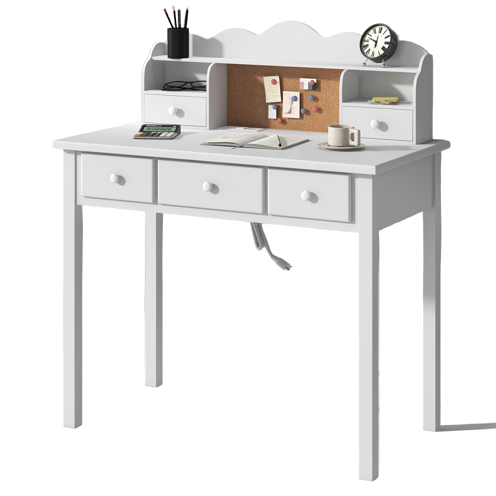Home Office Furniture Writing Desk, 36 Inch Computer Work Station