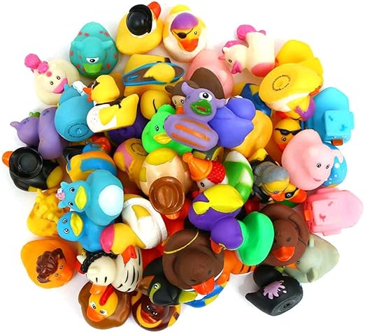 50 Pack Rubber Duck for Jeeps Ducking - 2.3 Inch Bulk Floater Duck