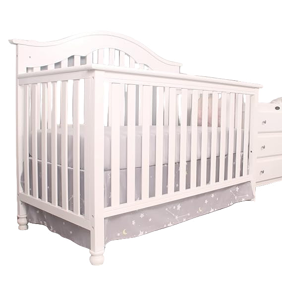 3 Piece Crib Bedding Set for Baby Boys Girls, Classic Nursery Bedding