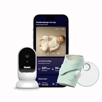 Duo Smart Baby Monitor: FDA-Cleared Dream Sock® Plus Owlet Cam
