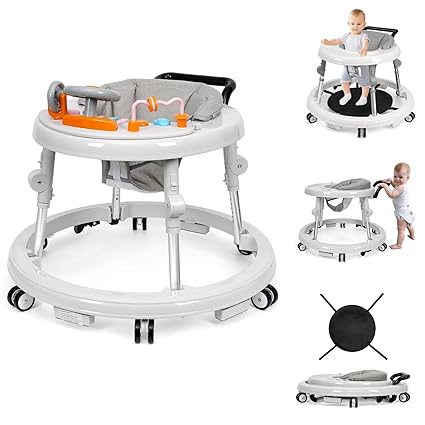 Music and Lights Baby Walker Foldable with 9 Adjustable Heights