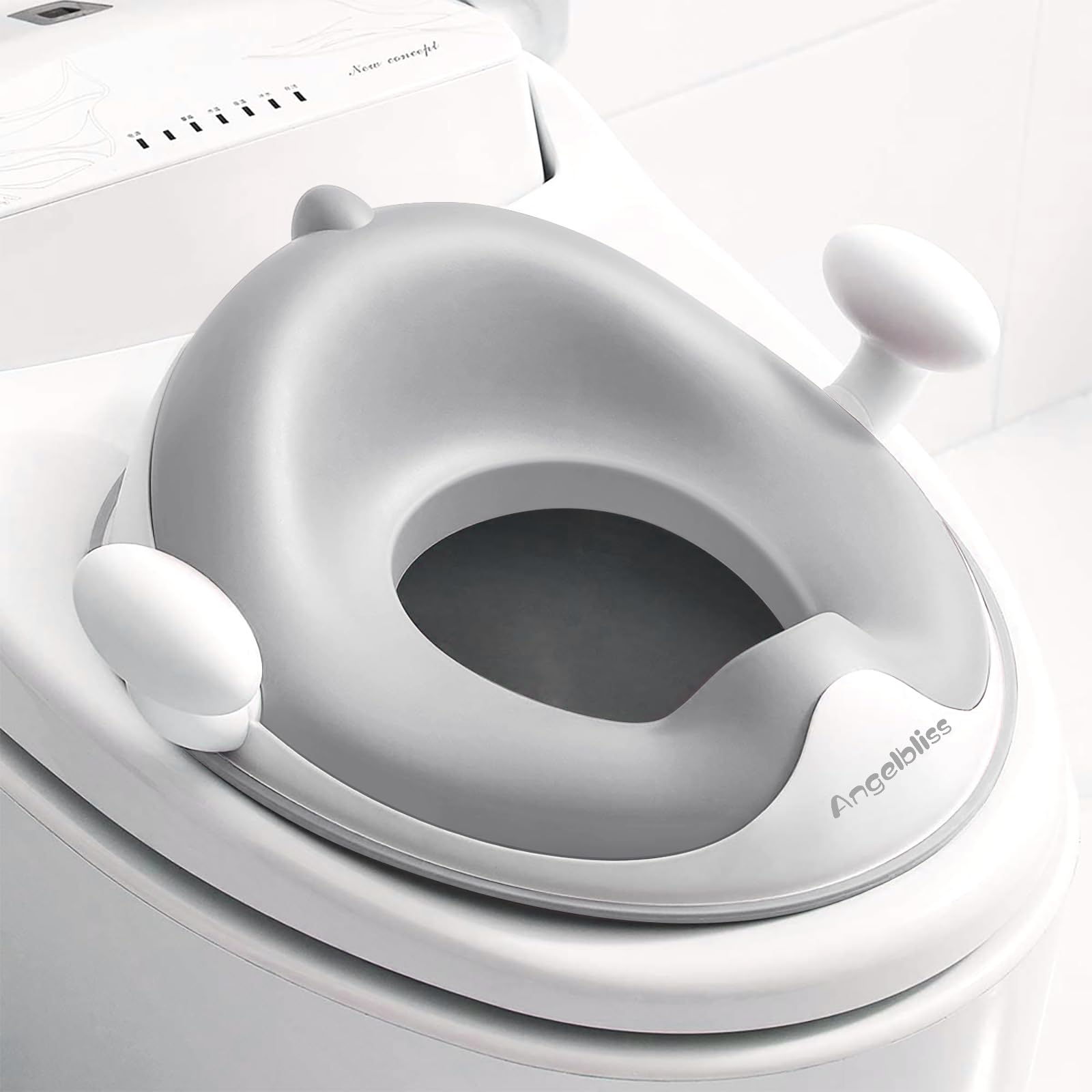 Baby Potty Training Toilet Seat with Soft Cushion Handles