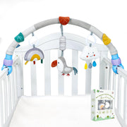 Travel Arch Stroller Toys, Car Seat Toys for Babies 0-6 Months Infant Crib Accessory