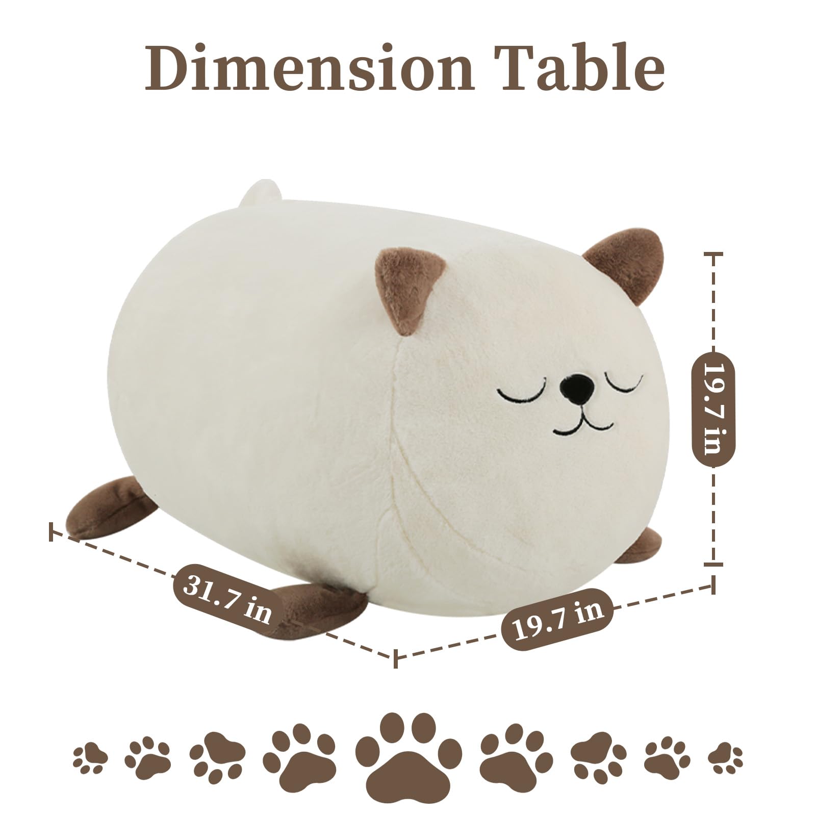 Kids Bean Bag Chair Cat Design with Shredded Foam Filling
