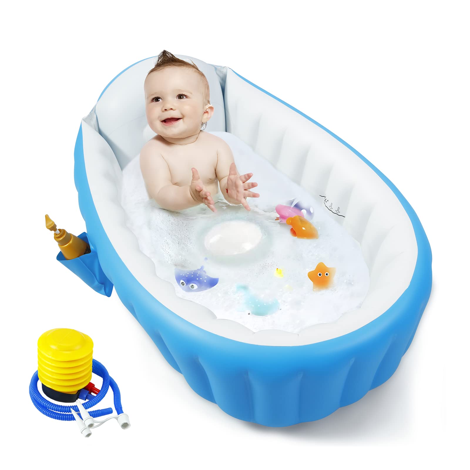 Portable Inflatable Baby Bathtub with Air Pump