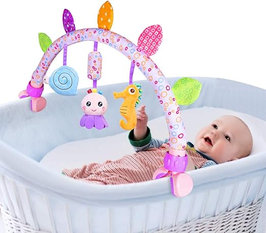 Travel Arch Bassinet Mobile Toys for Infant & Toddlers
