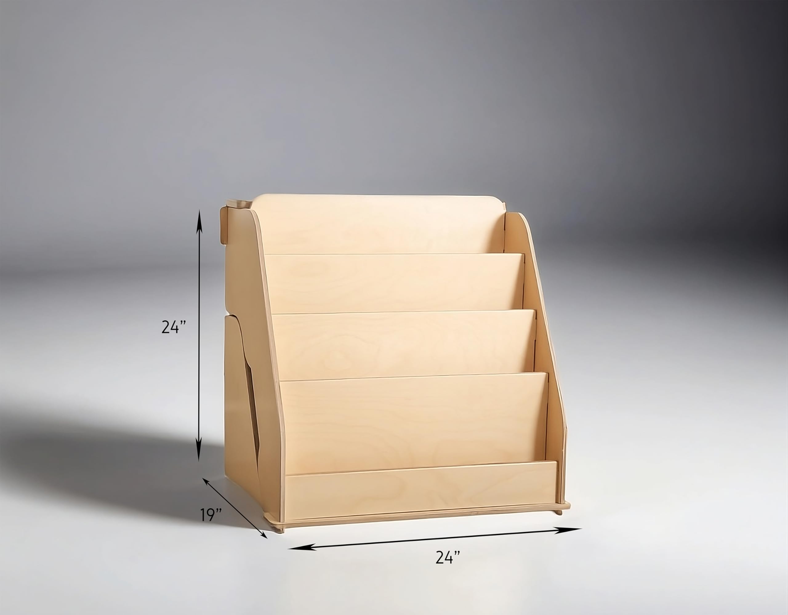 Montessori Bookshelf for Toddlers with Hidden Drawer and Toy Storage