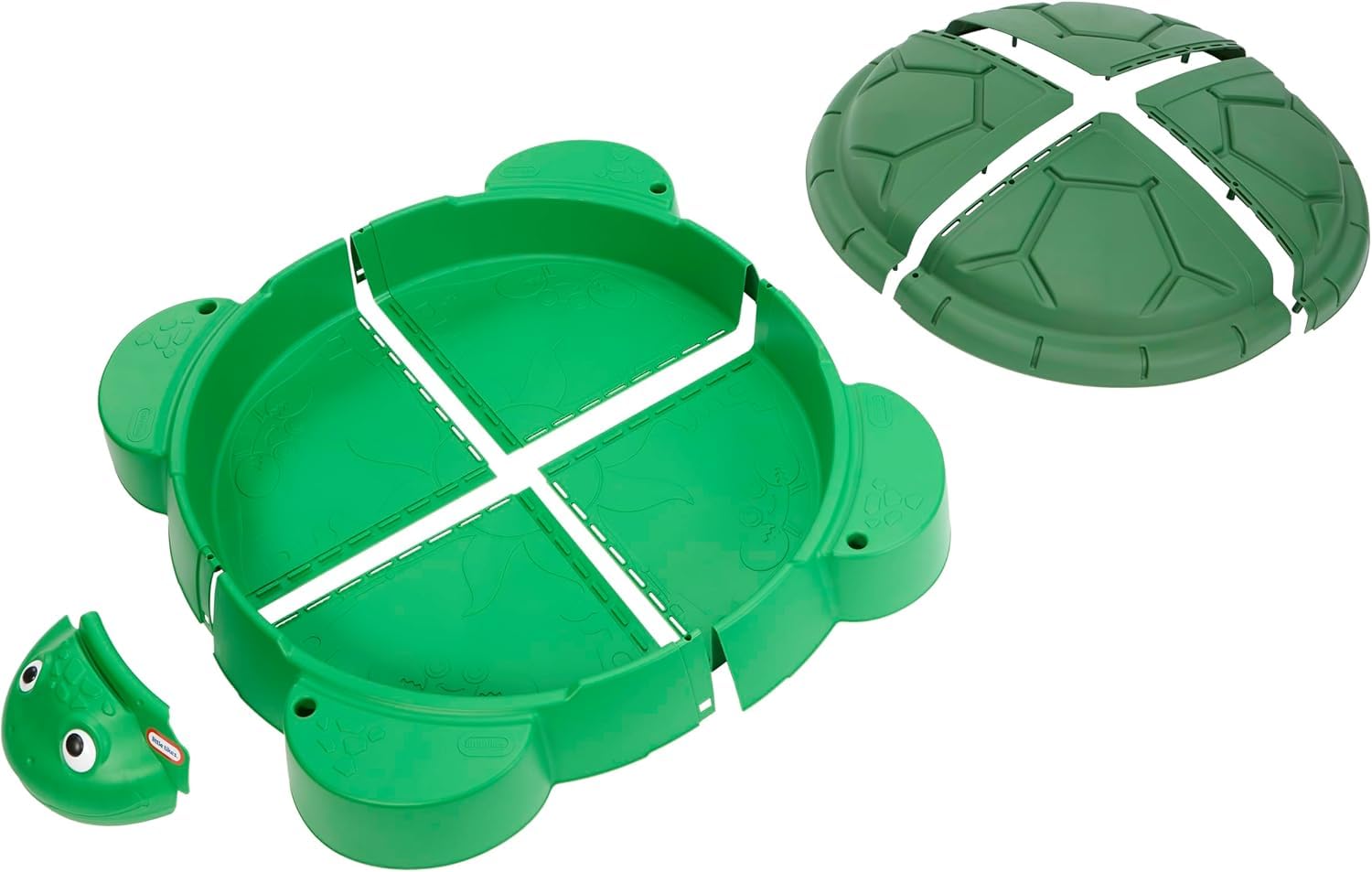 Turtle Sandbox with Lid and Seats for Kids