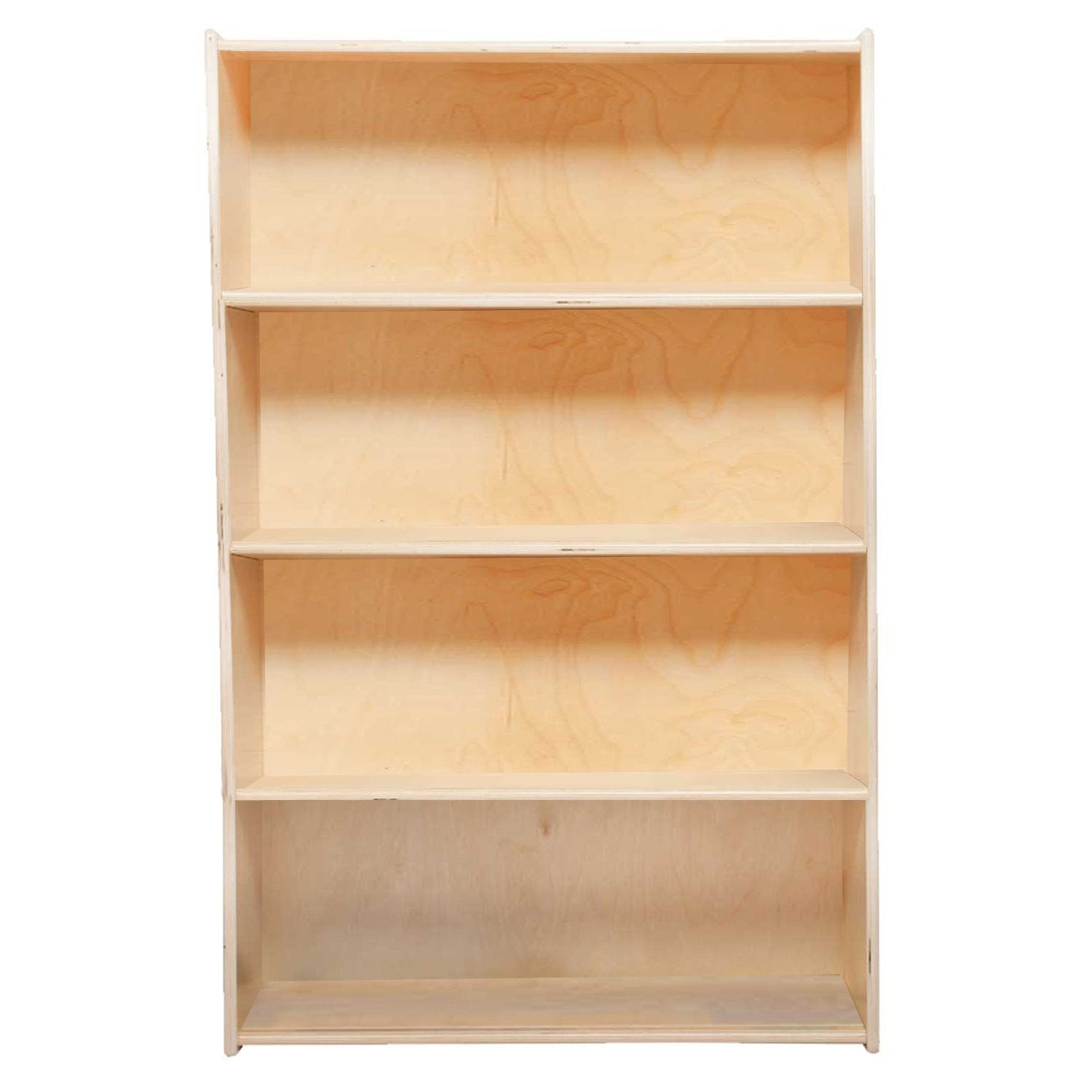 Baltic Birch Book Case With Three Fixed Shelf, Montessori Kids