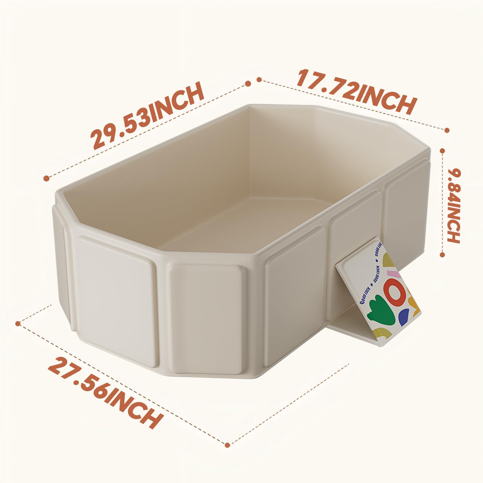Foldable Kids Bathtub with Non-Slip Base