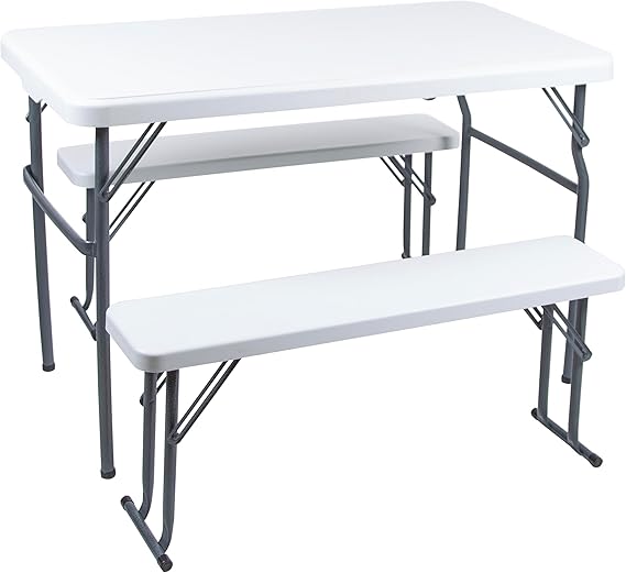 Compact Kids Picnic Table (G-940), White