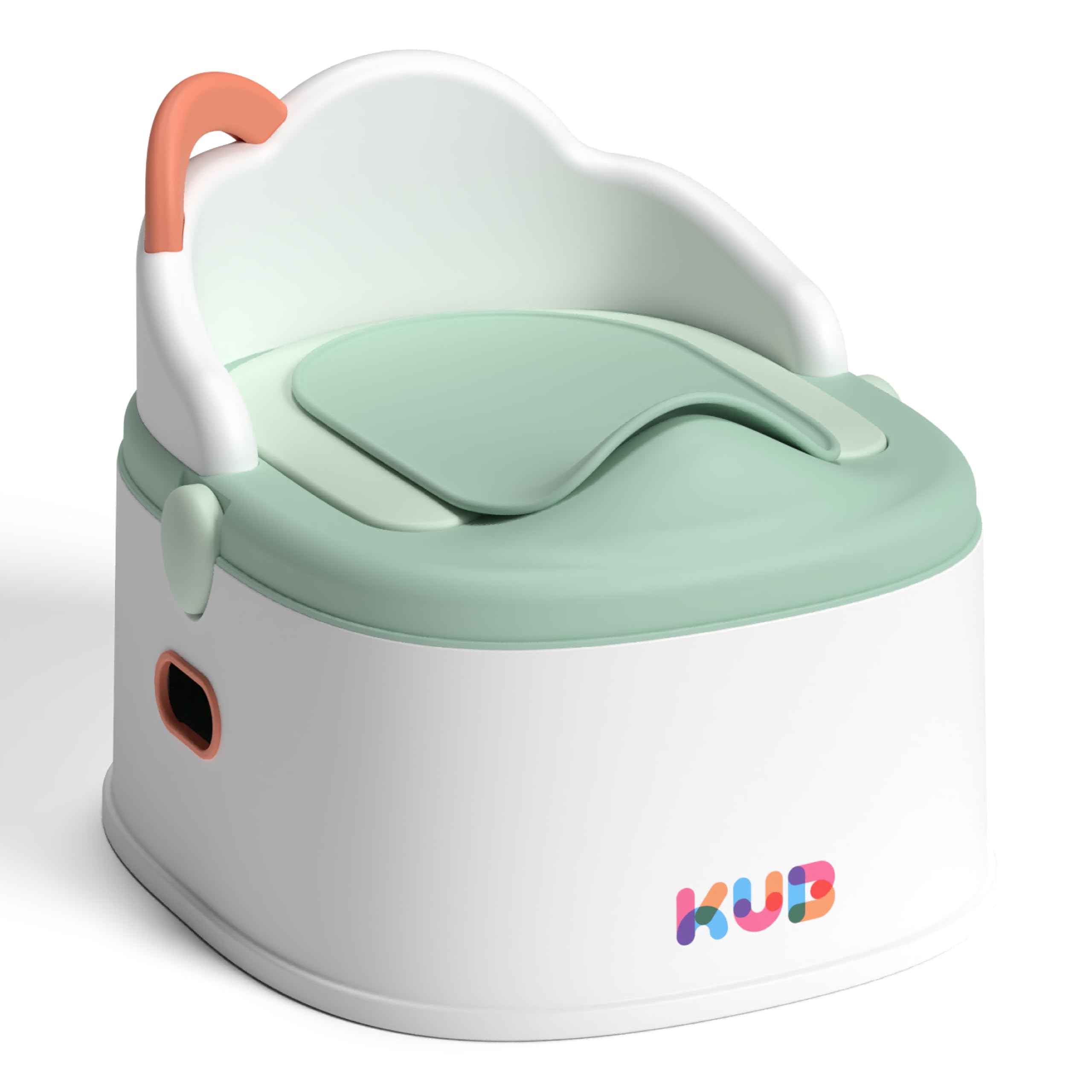 KÜB 3-in-1 Potty Training Toilet (Chair, Seat, Step Stool) - 9 CM Splash Guard, One-Click Assembly, Easy to Clean - Versatile Toddler Potty Trainer for Boy Girl - Green