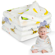 Muslin Swaddle Blankets for Newborn - 4 Pack Breathable Receiving