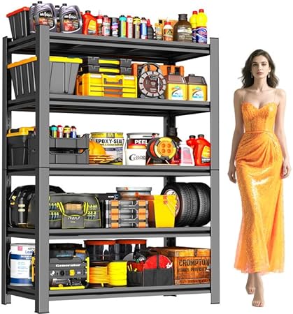72" H Garage Shelving 5 Tier Shelving Unit