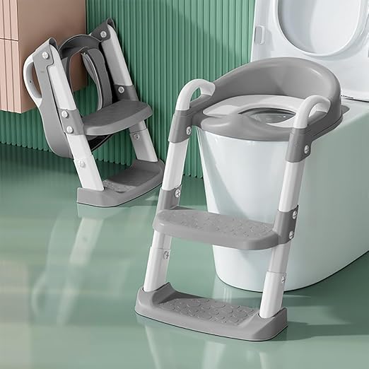 Toilet Seat For Boys Girls, Toddler Toilet Seat With Step Stool Ladder