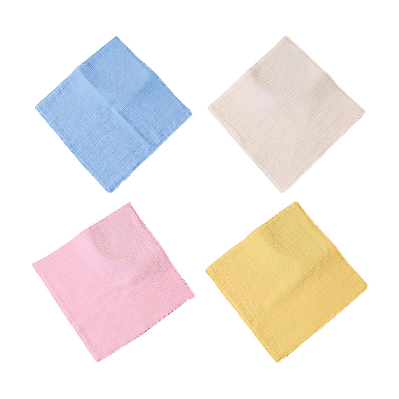 Baby Washcloths Soft Reusable Face Towel 4-Layer Baby Wash Cloths