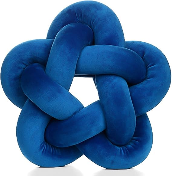 Knot Plush Throw Pillow Kids Handmade Knotted Star Pillow Soft Sofa Lumbar